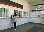 станция Дедовск: Интерьер здания пригородных касс с южной стороны