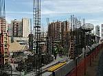 платформа Пенягино: Строительство пассажирского вестибюля, вид в нечётном направлении