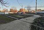 станция Тушино: Подъездные пути к заводу железобетонных изделий, вид в сторону тупиков