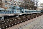 о.п. Красный Балтиец: Строящийся пассажирский павильон на первой платформе