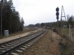 путевой пост 524 км: Входной светофор NG (нечётный) с обводной Даугавпилсской ветки