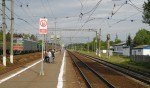 станция Холщевики: Вид с платформы в сторону Волоколамска