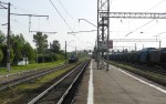 станция Чисмена: Вид с платформы в сторону Москвы