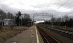 станция Благовещенское: Вид с платформы в сторону Москвы
