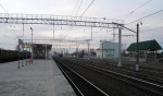 станция Новоиерусалимская: Вид с платформы в сторону Москвы
