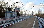о.п. Новопетровская: Вид в сторону Волоколамска с платформы № 1