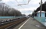 о.п. Курсаковская: Вид в сторону Москвы с платформы № 2