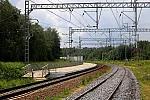 Вид с платформы у нечётного пути в сторону станции Жёлтиково