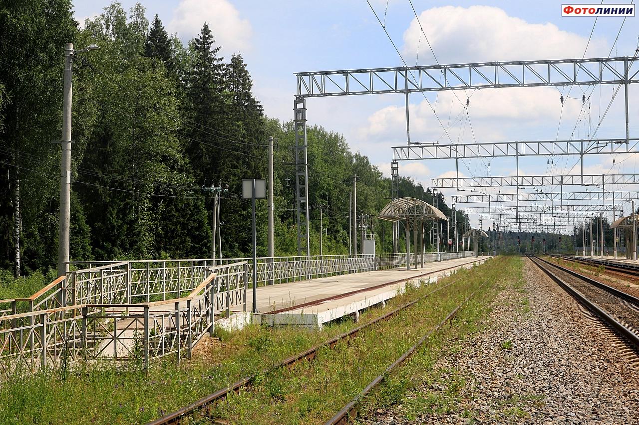 2-я платформа (у 3-го пути), вид в сторону станции Жёлтиково