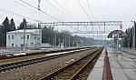 станция Костино: Вид в сторону ст. Иванцево с платформы № 2