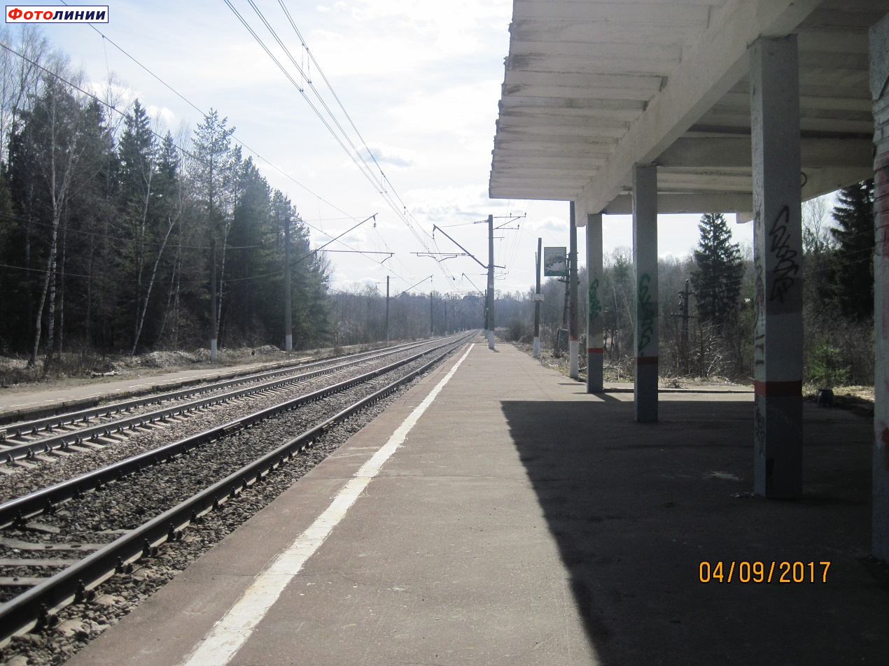 Вид с первой платформы в сторону Лукино