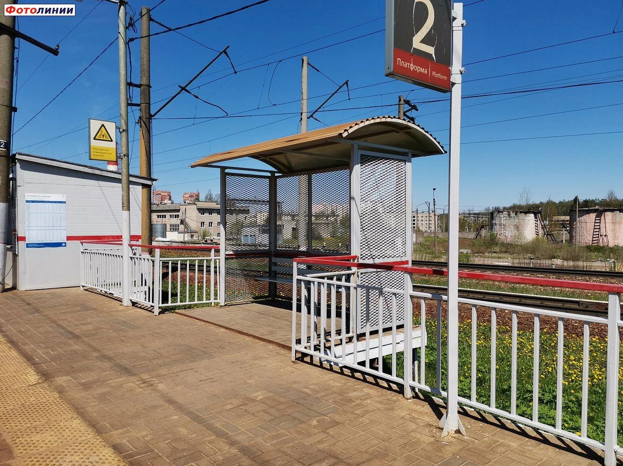 Пассажирский павильон на второй платформе