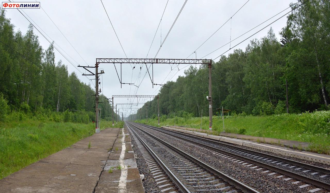 Вид с платформы в сторону Михнево