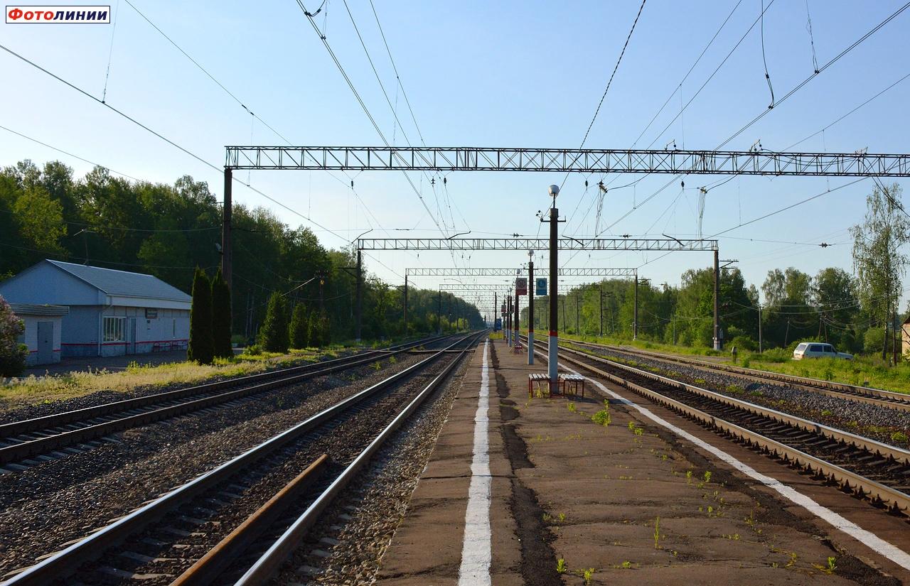 Вид с платформы в сторону Михнево