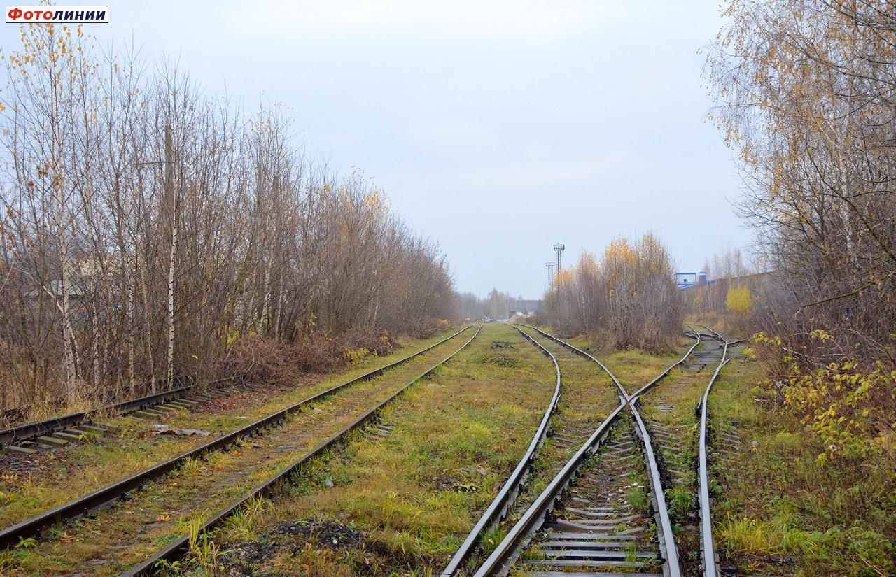 Станция Серпухов-Ветка. Вид в сторону тупика — Railwayz.info