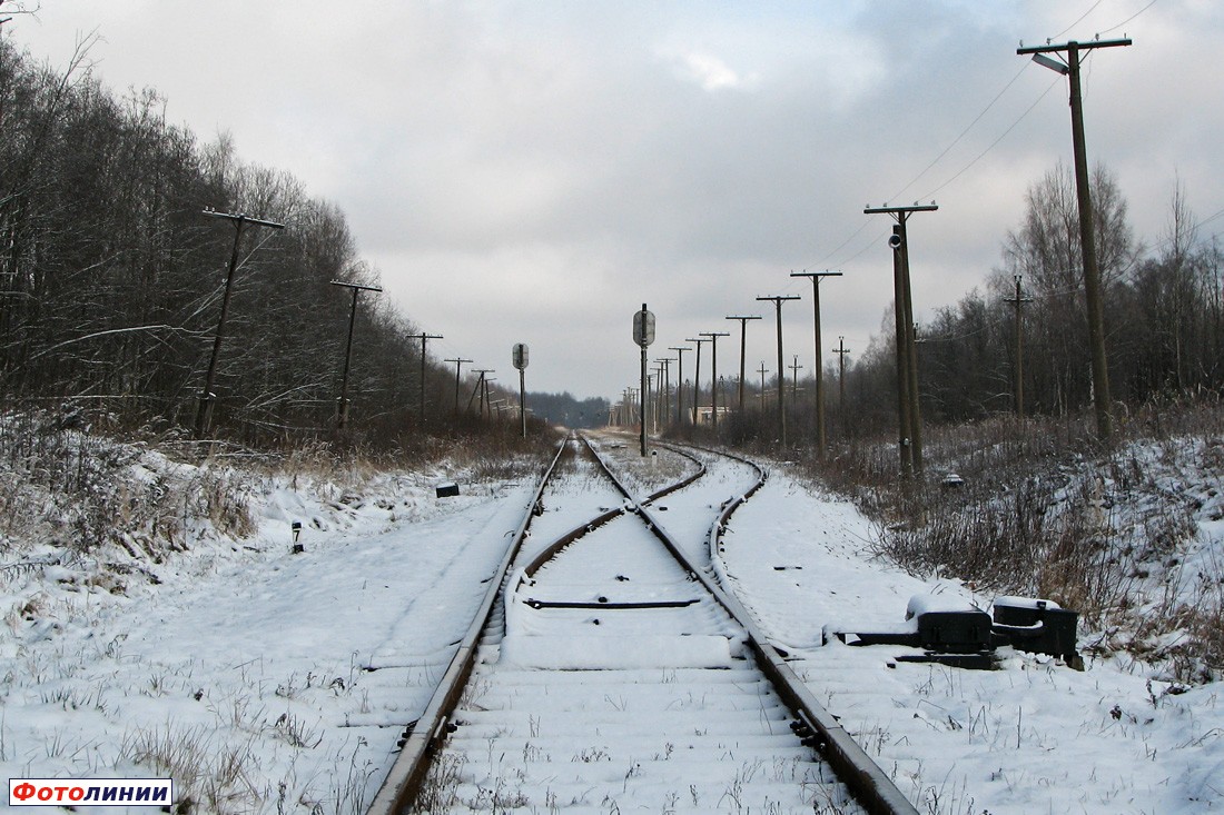 Вид в сторону ст. Сошно