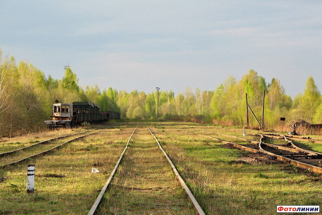 Станция Смоленской ГРЭС, вид в сторону ст. Жарковский