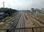 станция Москва-Товарная-Смоленская: Реконструкция путей, вид в сторону ст. Фили и Пресня