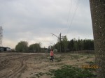 о.п. Озерки: Вид с бывшей платформы в сторону Нахабино