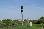 станция Лучёса: Входной светофор Ч со стороны Смоленска