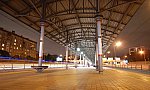 о.п. Автозаводская: Вид платформы ночью в сторону Андроновки
