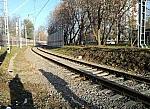 станция Серебряный Бор: Соединительный путь на ст. Подмосковная, вид со Светлого проезда на север