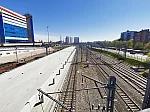 станция Черкизово: Строящаяся западная пассажирская платформа, вид в сторону ст. Лефортово