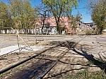 станция Черкизово: Подъездной путь к ПАО «Моспромжелезобетон», вид с Тагильской ул. в сторону тупиков