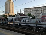 станция Москва-Каланчевская: Турникетный павильон № 3 на первой платформе, вид в сторону Курского вокзала