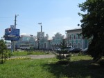 станция Вологда I: Вид на вокзал из города