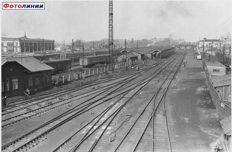 Общий вид станции, 1960-е гг