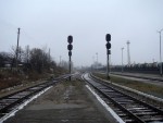 станция Крустпилс: Выходные светофоры N15, N16 с 15-го и 16-го тупиковых путей