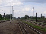 станция Крустпилс: Вид на чётную горловину в направлении Риги, Елгавы