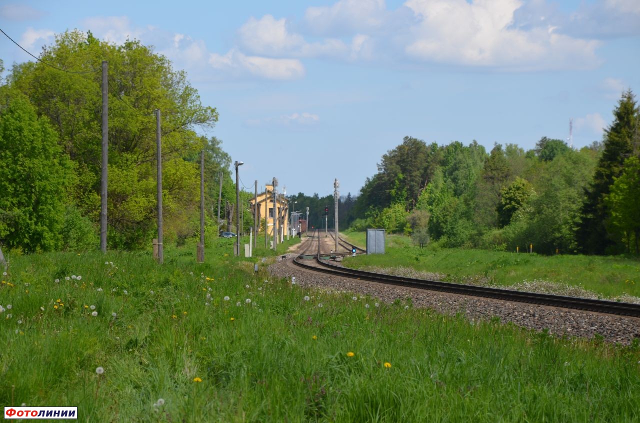 Общий вид станции в направлении Крустпилса
