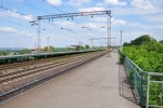 платформа 178 км: Вид в сторону Днепропетровска с платформы днепропетровского направления