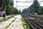 платформа 184 км: Платформа днепропетровского направления. Вид в сторону Диевки