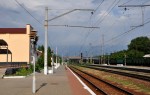 станция Диевка: Вид в сторону Днепропетровска