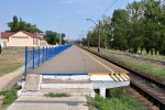 станция Нижнеднепровск-Узел: Платформа (из Синельниково). Вид в сторону Синельниково