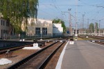 станция Днепр-Главный: Выходные светофоры Н1, Н2, вид в сторону ст. Горяиново