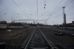 станция Днепр-Главный: Чётная горловина. Вид в сторону Баглея