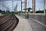 платформа 165 км: Платформа Днепровского направления, вид в сторону Каменского