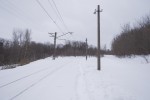 платформа Шинный: Вид в сторону ст. Днепропетровск-Грузовой