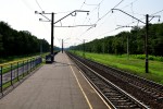 платформа 222 км: Платформа Синельниковоского направления. Вид в сторону Днепропетровска