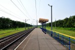 платформа 225 км: Платформа Днепропетровского направления. Вид в сторону Днепропетровска