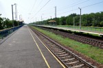 платформа Хорошево: Платформа Синельниковского направления. Вид в сторону Днепропетровска