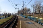 платформа Депо-Узел: Северная платформа. Вид в сторону Днепропетровска