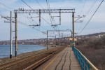 платформа Дачная (1143 км): Вид в сторону Запорожья
