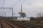 о.п. Таврическ-Груз.: Посадочная платформа мелитопольского направления, вид в сторону Мелитополя