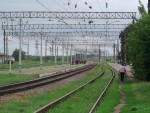 станция Акимовка: Вид в сторону Геническа