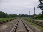 станция Вецумниеки: Вид в направлении Крустпилса